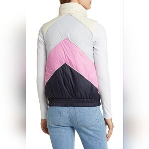 Marine Layer Archive Antuco Reversible Down Puffer Vest in Ice